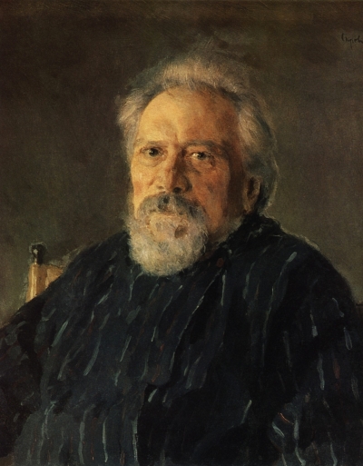Портрет Николая Лескова работы Валентина Серова, 1894 год.