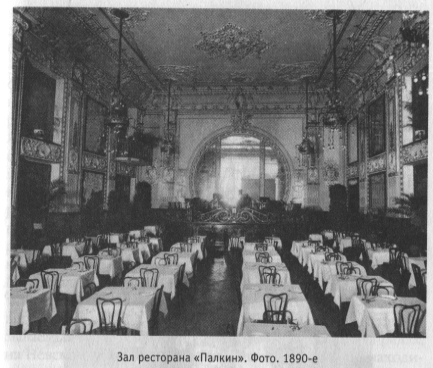 Зал ресторана «Палкин». Фото. 1890-е