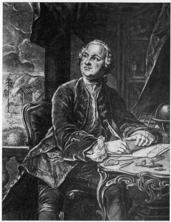 Михайло Васильевич Ломоносов, гравюра конца XVIII века