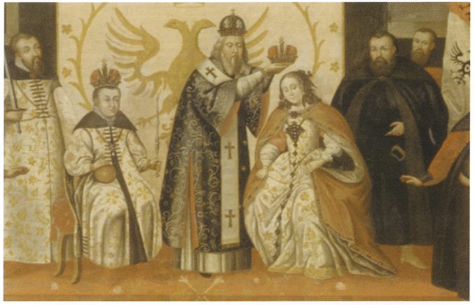 Центральный фрагмент картины коронации Марины Мнишек
