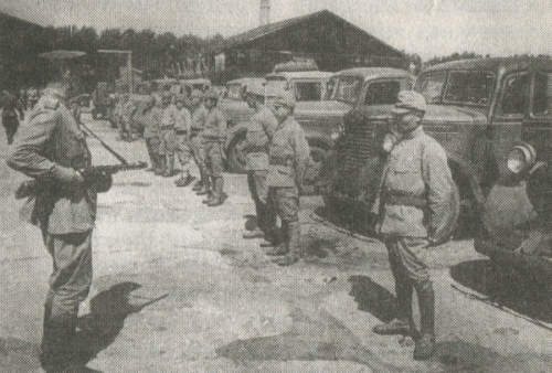 Сдача в плен японского автомобильного батальона