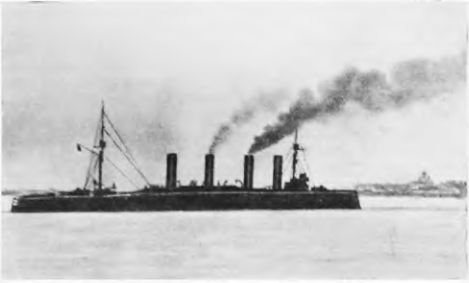 Крейсер Адмирал Макаров выходит из Гельсингфорса. 12 марта 1918 г.