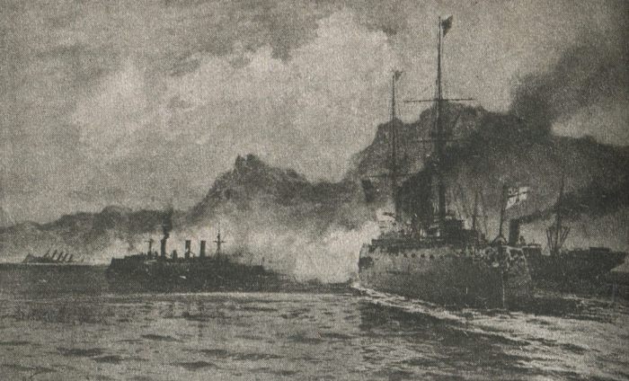 Бой британской эскадры с германскими крейсерами у Фолклендских островов
