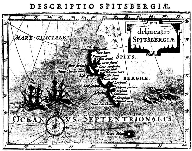 Рис. 25. Р. Бертиус. Карта Шпицбергена (1616) Библиотека Хельсинского университета, фонд Норденшельда