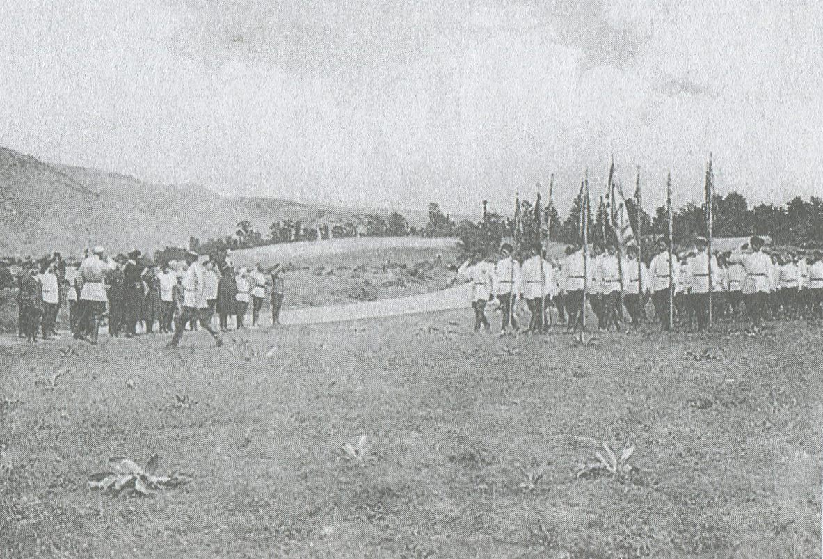 1-й сводный Кубанский полк на параде