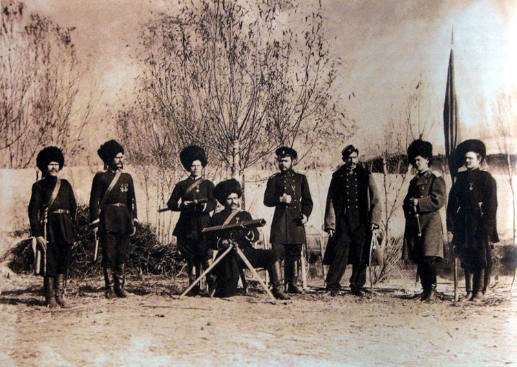 Ракетный взвод Семиреченского казачьего войска, около 1891 г.