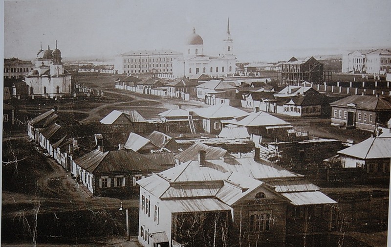 Панорама Омска. Фото 1862 год.