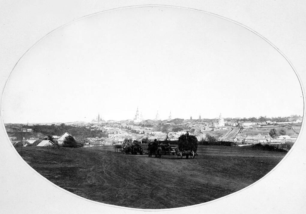 Панорама Симбирска с запада. 1866