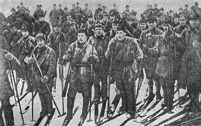 Лыжный батальон Петроградской интернациональной военной школы на Карельском фронте
