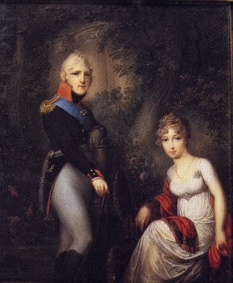 Александр I и Елизавета Алексеевна. Худ. П. Кросси (?). После 1807 года